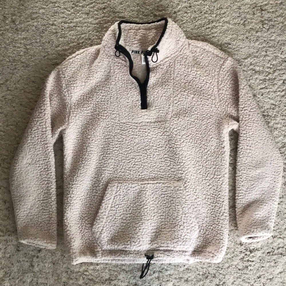 Victoria secret pink quarter zip